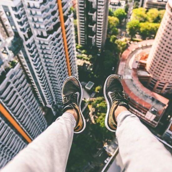 Zapatillas aerial view
